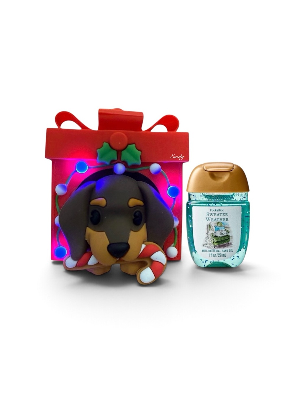 Bath & Body Works Light-Up Christmas Pup Present PocketBac Holder Set 2026